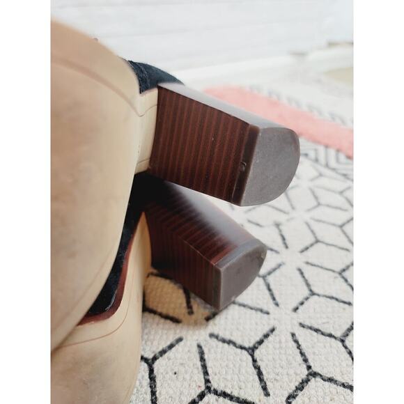 SAM EDELMAN BENJIE FRINGE POINTED TOE HEELED BOOTS IN BLACK, SZ 7.5 - Picture 10 of 13